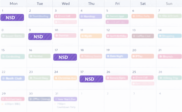 Calendar illustration